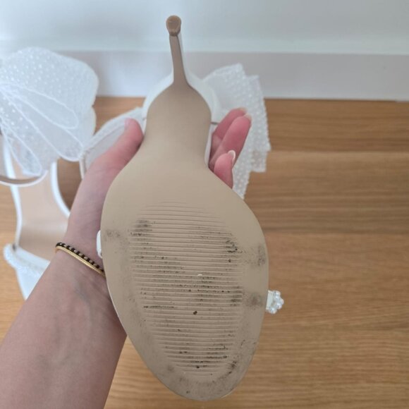 Steve Madden White Bow - Picture 7 of 10